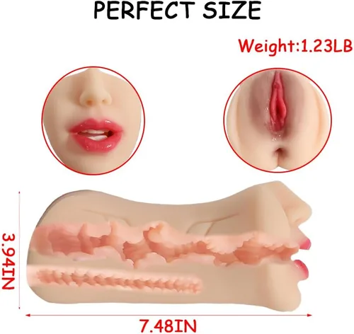 Miniatura 2 de Masturbador masculino realista de monstruo con vagina de bolsillo, juguete sexual para adultos de TPE alienígena, agujero apretado, masturbador