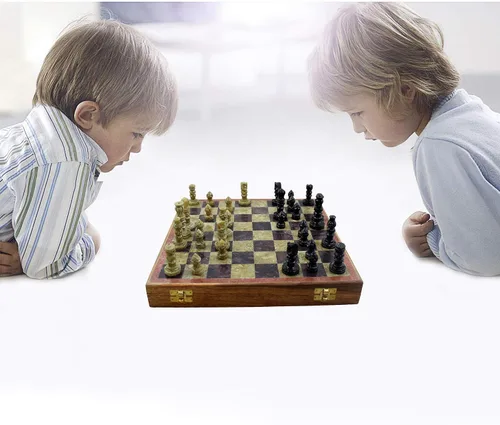 Miniatura 6 de Juegos de mesa de estrategia para adultos, juegos de ajedrez únicos y tablero de 10 x 10 pulgadas, regalos de Navidad para niños, niñas y niños