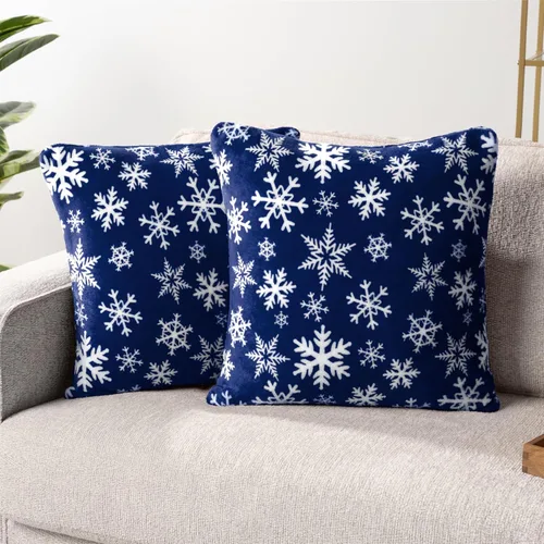 Miniatura 22 de PAVILIA Juego de 2 fundas de almohada negras de 20 x 20 pulgadas, fundas de almohada decorativas para cama, sofá, cojín decorativo bohemio para Negro