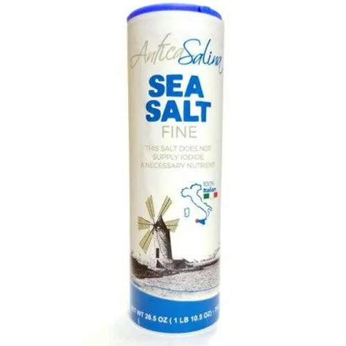 Miniatura 3 de Combo de sal marina fina y gruesa Antica Salina de Trapani, Sicilia Todo natural, gourmet, sin blanquear, Kosher 26.5 oz (750 g) Paquete de 4