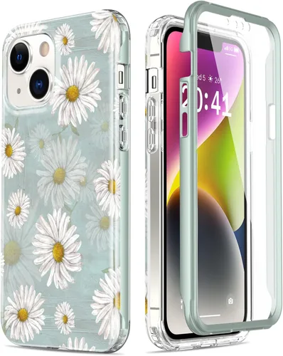 Miniatura 38 de Esdot Funda para iPhone 14 con Protector de Pantalla Integrado, Funda Resistente de Grado Militar con Diseños de Moda para Mujeres y Niñas, Funda