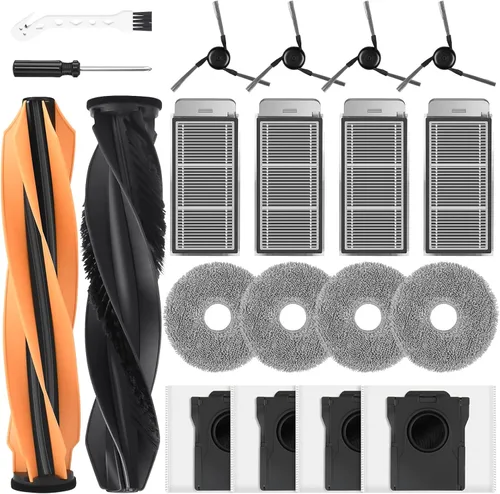 Miniatura 12 de Kit de 18 accesorios para Dreame L10s Ultra Gen 2/L10s Pro Ultra Heat/X30 Ultra/L40s Ultra AE/CE Robot Aspirador, 1 Cepillo TriCut, 4 Cepillos