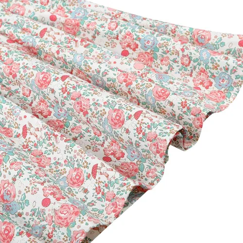 Miniatura 6 de Vestido casual de algodón con estampado floral vintage para niñas 2T-12, para primavera, verano, otoño, ropa de Pascua