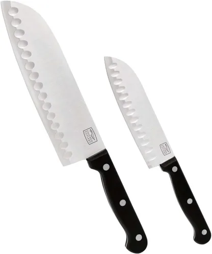 Miniatura 2 de Chicago Cutlery Juego de 2 piezas de acero inoxidable con triple remache de polímero, color negro