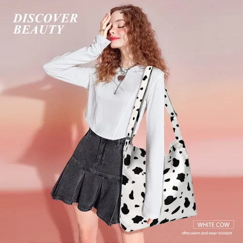 Miniatura 5 de Bolsos de hombro de lona para la escuela, estilo hobo universitario, bolsos de mano para estudiantes, bolsos casuales de compras, trabajo, bolsa