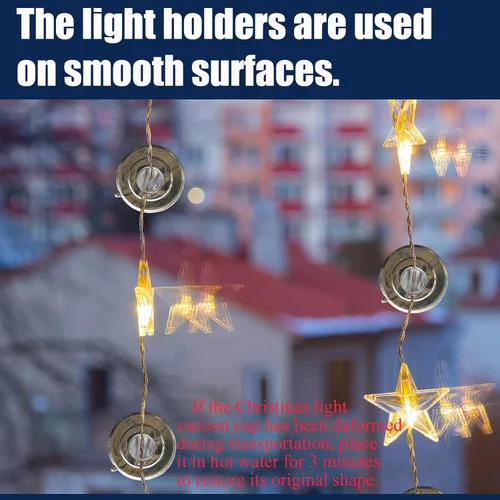 Miniatura 5 de Juego de 120 ventosas de luz de Navidad [Juego de 120] Mini soporte de alambre de ventosa fuerte, cuerda pequeña transparente para ventana, clips