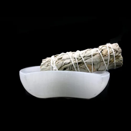 Miniatura 8 de SOUL STICKS Cuencos de cristal de selenita para manchas, curación y recarga de cristales, cuenco de selenita pura y estación de carga de cristal