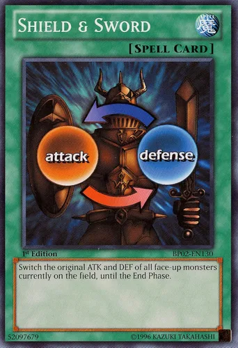 YU-GI-OH! - Escudo y espada (BP02-EN130) - Battle Pack 2: War of The Giants - 1ª edición - Común