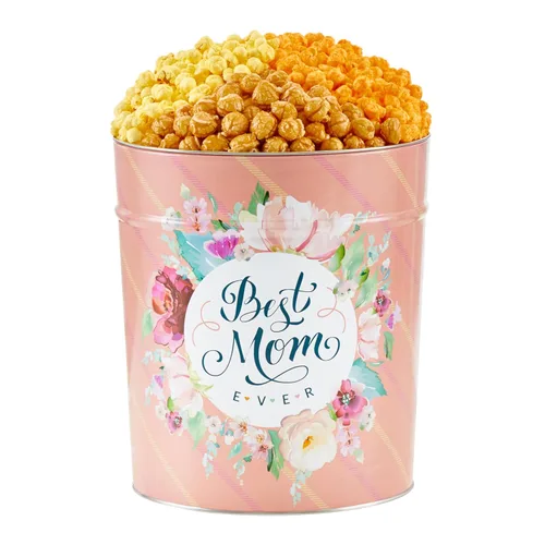 Miniatura 14 de The Popcorn Factory Lata de regalo para palomitas de maíz, retro, 3.5 galones (Cheddar robusto, mantequilla, caramelo)
