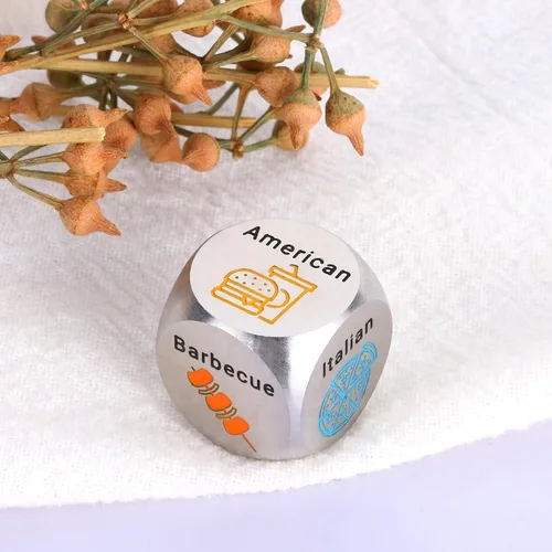 Miniatura 5 de Regalos para padres, DSY, esposo, dados de comida, idea de cita nocturna, para mujeres y hombres, 6 años para pareja, marido, esposa, decisión