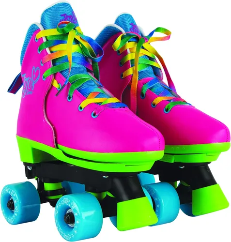 Miniatura 8 de Circle Society Adjustable Kids Roller Skates, Sizes 12-3 & 3-7 US, Indoor & Outdoor Roller Skates, Comfortable Lace-Up Design for Beginners, Fun