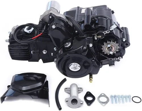 Miniatura 8 de motor de 125 cc de 4 tiempos, arranque eléctrico semiautomático con reversa, motor de 3 velocidades de cilindro único con enfriamiento por aire, kit