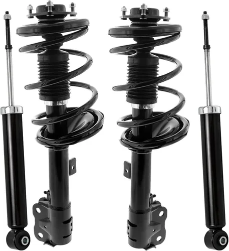 Miniatura 21 de Detroit Axle - Puntales y Amortiguadores para Chevy Traverse Buick Enclave GMC Acadia Saturn Outlook 2007-2012, 2 puntales delanteros con resorte