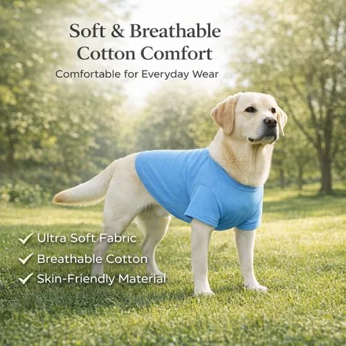 Miniatura 4 de Lovelonglong 2019 - Ropa para mascotas, Disfraces para Perro, Ropa Camisetas en blanco para Perros Grande Medianos Pequeños 100% Algodón 18