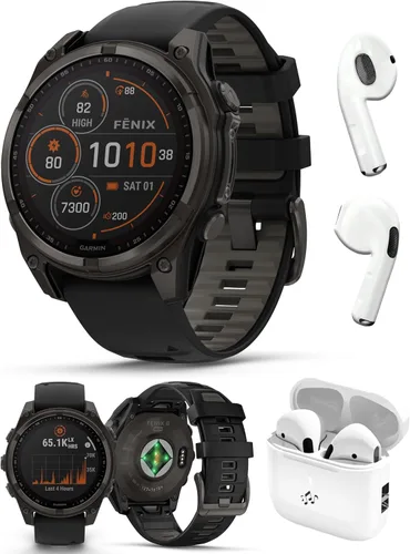 Miniatura 21 de PlayBetter Garmin Fenix 8 AMOLED Sapphire (43mm, Titanio DLC gris carbón) Reloj inteligente multideporte GPS con pantalla AMOLED de zafiro