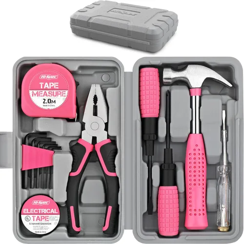Miniatura 12 de Hi-Spec Kit de herramientas, juego de herramientas manuales para el hogar general con caja de almacenamiento, kit de herramientas compacto todo