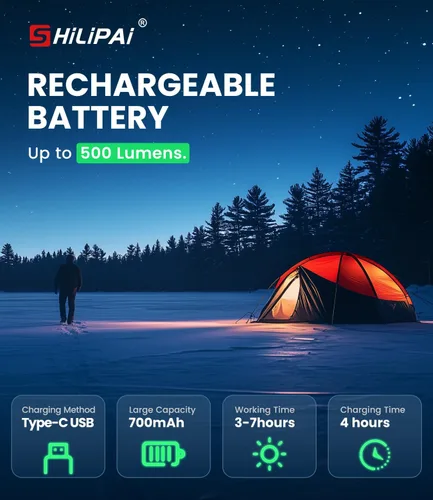 Miniatura 2 de Faro LED recargable con sensor de movimiento, 6 modos para equipo de camping y senderismo, mini linterna frontal con luz roja, regalo de bolsillo