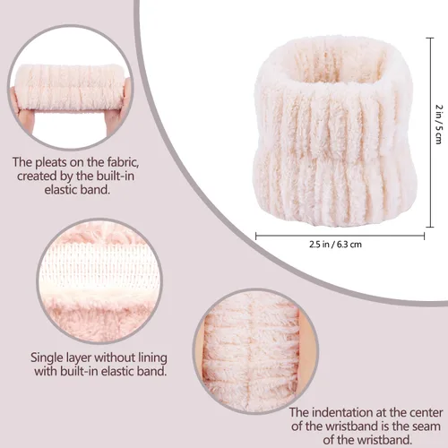 Miniatura 6 de Atoden Snail Spa Set – Pulsera y diadema para lavado facial, bonito diseño de animales para mujeres y niñas, beige, caqui, marrón