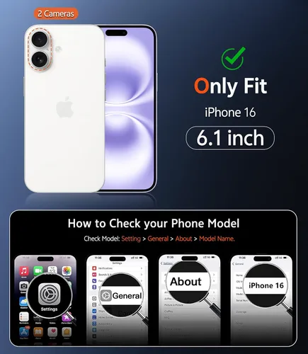 Miniatura 934 de FNTCASE Funda para iPhone 13 Pro-Max: Fundas magnéticas transparentes compatibles con Magsafe Slim anti amarillamiento protección contra caídas