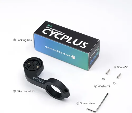 Miniatura 7 de CYCPLUS Soporte delantero para bicicleta diseñado para todos los ordenadores de ciclismo, Garmin Edge 520 530 820 830 1000 GPS y otros modelos