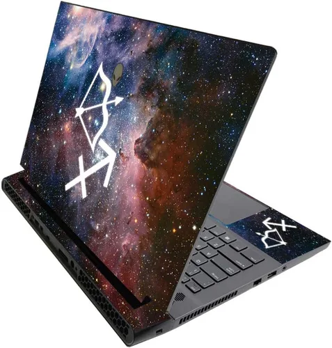 Miniatura 401 de MightySkins - Skin brillante con purpurina para Alienware M17 R3 (2020) y M17 R4 (2021) - Diversión de los años 90 Acabado duradero con purpurina