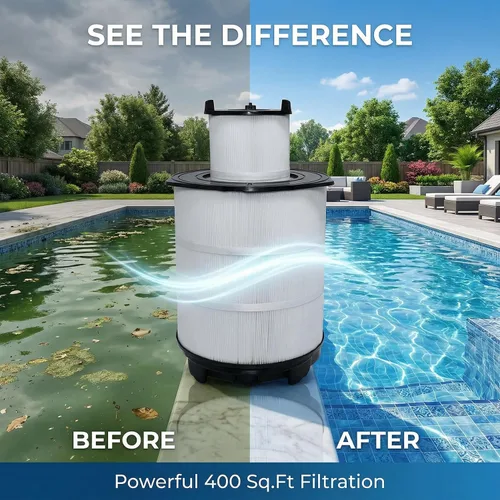 Miniatura 9 de S7M400 - Cartuchos de filtro de piscina - 170146 repuesto para Sta-Rite System 3 25022-0224S y 25021-0224S, módulo de cartucho de filtro de piscina