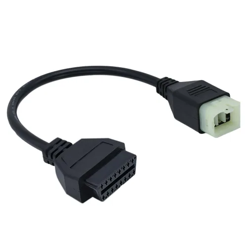 Adaptador de diagnóstico para motocicleta 6Pin a OBD2 OBD2 Cable CANBUS para motocicleta Kawa-Saki, compatible con escáner de diagnóstico para