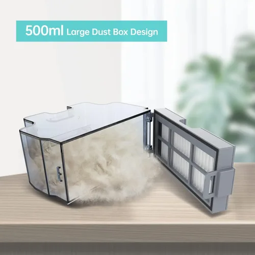 Miniatura 9 de Lefant Robot aspirador M210, tiempo de funcionamiento de 120 minutos, diseño compacto, potente succión, bajo ruido, Wi-Fi/aplicación/control de voz