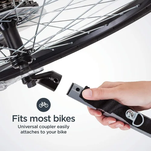 Miniatura 6 de Schwinn Echo - Remolque de bicicleta para niños, máximo de 2 niños con peso total de 80 libras, toldo, neumáticos llenos de aire de 20 pulgadas
