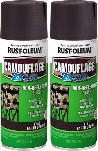Miniatura 14 de Rust-Oleum 279175 - Pintura en aerosol camuflaje 2X Ultra Cover, 12 oz, verde oscuro (paquete de 2)