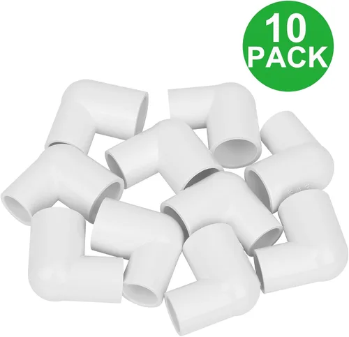 Miniatura 6 de 10Pack 3/4" x 1/2" PVC Increaser/Reducer 90 Degree Elbow PVC Pipe Fittings (Socket x Socket) Schedule 40 PVC Slip Reducing 90° Elbow Pipe Fittings