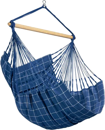 Miniatura 14 de LA SIESTA® - Silla Hamaca Columpio XL King Domingo - Silla Hamaca Colgante Resistente a la Intemperie y a los Desgarros - Silla Hamaca Columpio