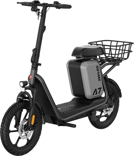 Gotrax Adult Electric Scooter with Seat, Max 19-25miles Range, 15.5-20mph Power by 350W-500W Motor, All-Terrain Tire & Wider Deck & Soft Cushioning
