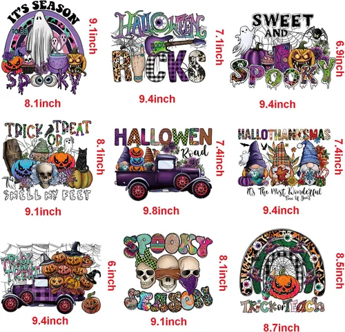 Miniatura 2 de 9 hojas de transferencia para planchar de Navidad para camisetas, parches para planchar de Navidad, diseño de transferencia de calor, calcomanías