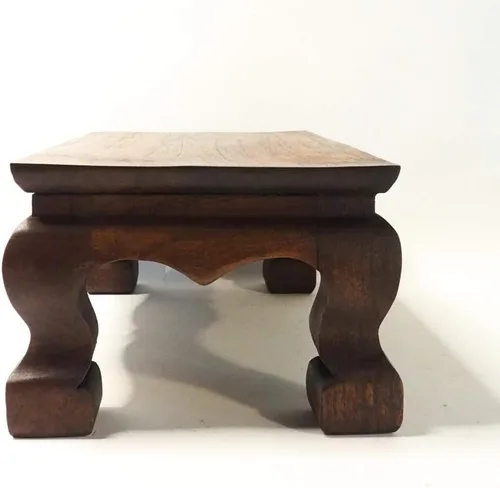 Miniatura 2 de Soporte de estatua de Buda para mesa de adoración, pedestal tailandés hecho a mano, soporte para tallar madera de teca, decoración del hogar, 10
