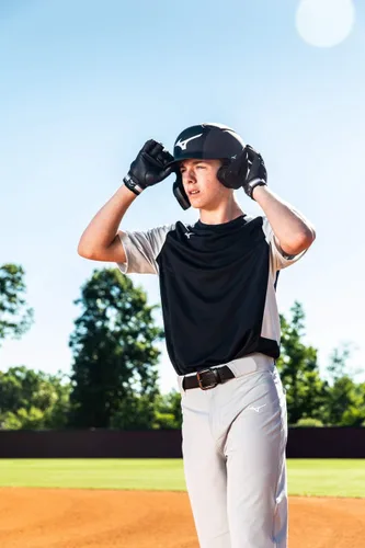 Miniatura 2 de Mizuno Casco de bateo de béisbol para adultos B6 Negro
