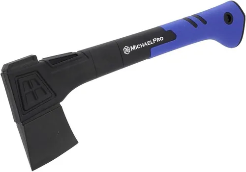 Miniatura 9 de MichaelPro MP004004 - Hacha de campamento 1.5 libras, 13.5 pulgadas Mango de fibra de vidrio absorbente de impactos Hacha de campamento