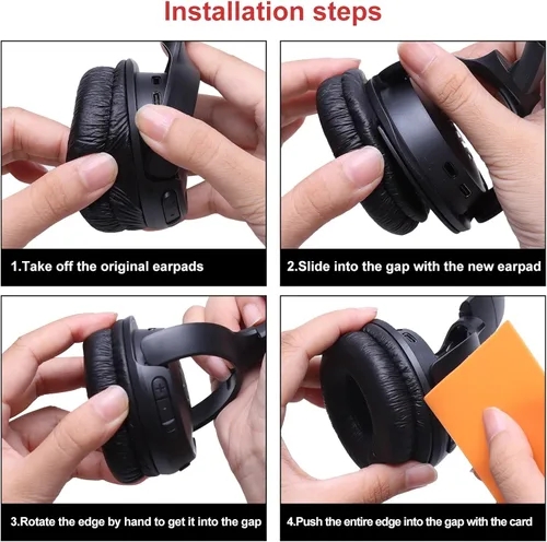 Miniatura 5 de Almohadillas de repuesto para JBL Tune 510BT 520BT 570BT 660NC 670NC 500BT 450BT 460BT y Live 460NC 670NC y JR310BT JR300BT y Junior 320BT y Sony