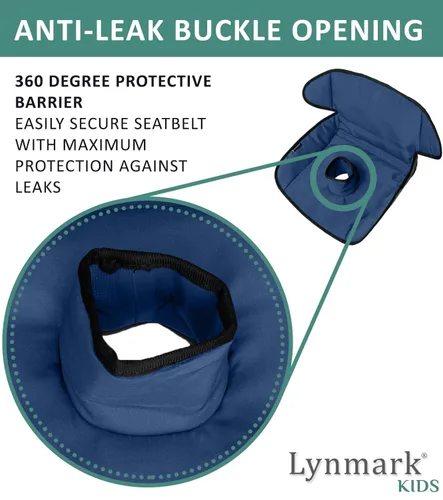 Miniatura 4 de Lynmark Funda protectora para asiento de automóvil para entrenamiento de orinal - Almohadillas suaves impermeables para niños pequeños y asiento