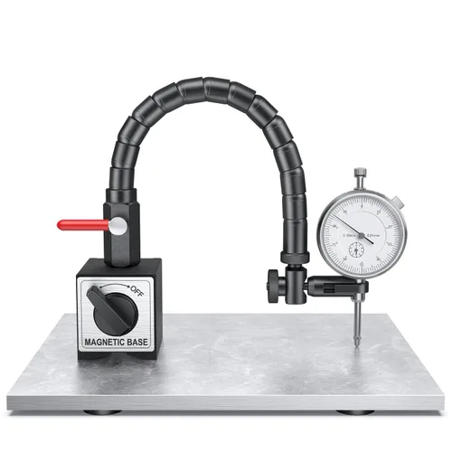 Miniatura 8 de HDLNKAK Indicador de dial digital de 0.000-1.000 in/1 pulgada con base magnética, juego de herramientas de indicador de dial para alineación