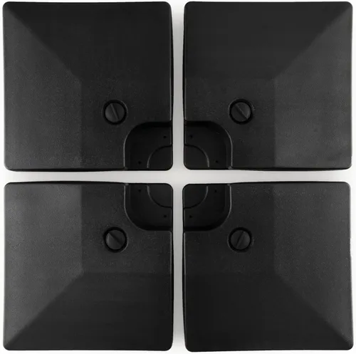 Miniatura 11 de Tangkula 4 piezas de 185 libras voladizas de patio con compensación de base de sombrilla para patio, relleno de agua y arena, resistente soporte