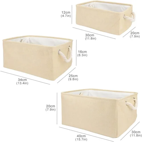 Miniatura 4 de Cesta de almacenamiento de juguetes para perros, plegable, personalizable con diseño de nombre de mascota, organizador para juguetes de perros, F