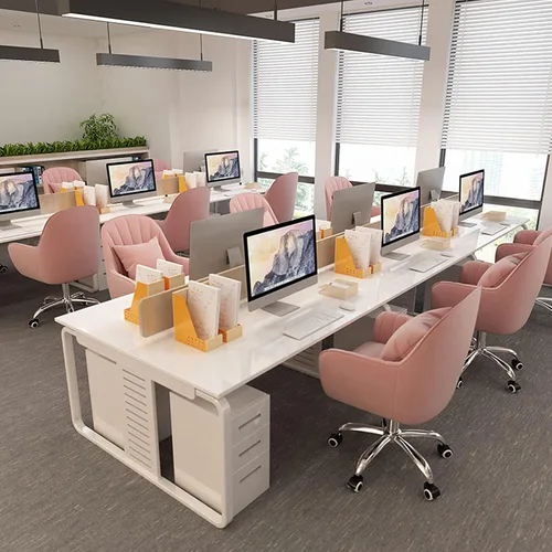Miniatura 7 de Silla giratoria de 360° para computadora, silla de oficina en casa, ergonómica, respaldo medio, ajustable, silla de escritorio para el hogar