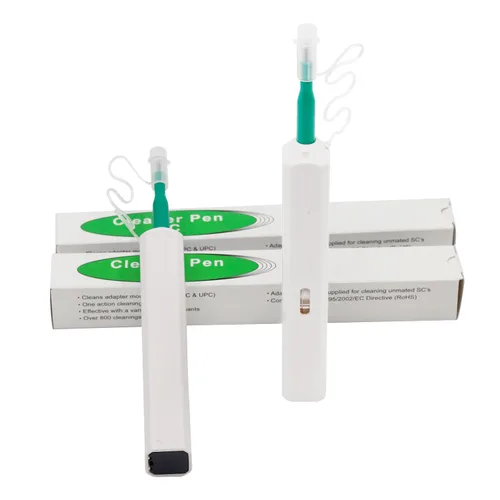 Miniatura 10 de 1 pc limpiador de fibra óptica Herramientas de fibra óptica Cleaing Pen para LC/MU 0.049 in Conector Más de 800 Limpia la cara del extremo