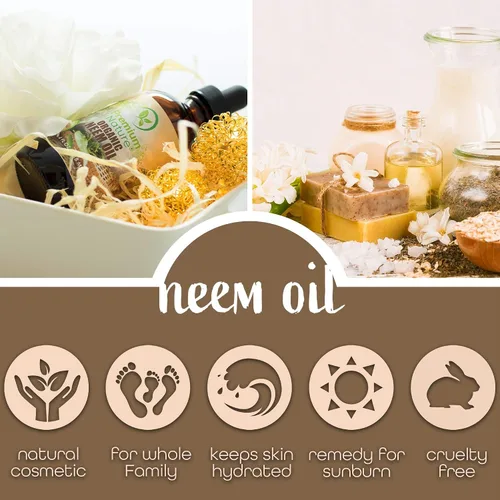 Miniatura 7 de Aceite de neem orgánico para piel y cabello, 100% puro, prensado en frío para mezcla de aceites esenciales, aceites de neem para plantas, pastel