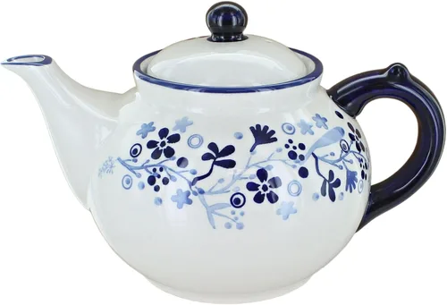 Miniatura 17 de Blue Rose Polish Pottery - Tetera de Flor de Durazno Amarillo - Capacidad de 5 Tazas - Servidor de Café y Té de Cerámica Polaca Pintado a Mano
