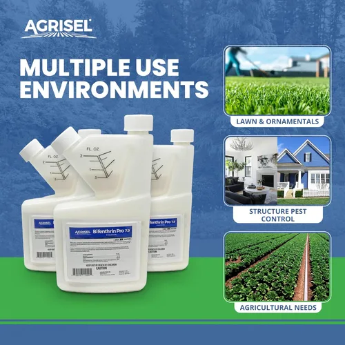 Miniatura 3 de Agrisel Bifenthrin Pro 7.9, Control de Insectos, Seguro para Plantas y Cultivos, Insecticida, Eficaz Contra Más de 125 Insectos, Incluye Paquete