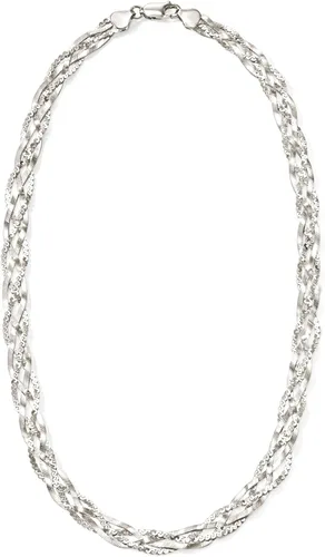 Miniatura 4 de Ross-Simons Collar de cadena trenzada de plata esterlina italiana, Plata esterlina, no conocido