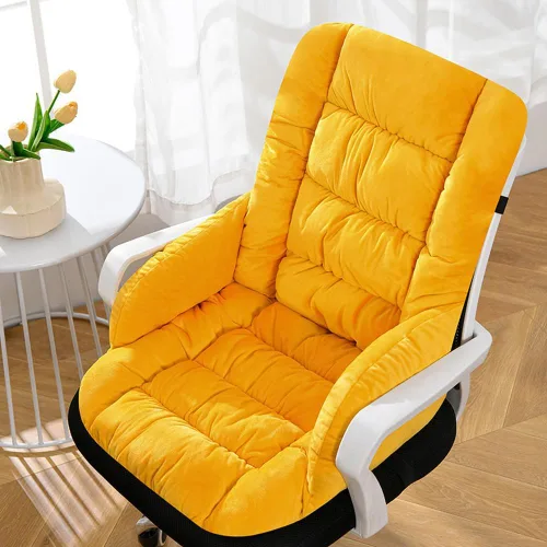 Miniatura 8 de Cojín para silla de escritorio con respaldo alto, almohadilla de asiento para silla de oficina con parte inferior antideslizante para oficina