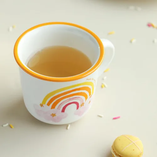 Miniatura 8 de TREEWOO Bonita Taza de Arcoíris de 12oz Buenos Días Taza de Cerámica con Asa Taza de Café Té Leche Agua Regalo para Hombres Mujeres Navidad